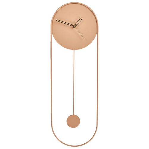 Horloge murale SALVAN Acier Rose pêche