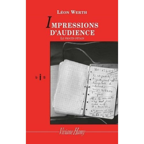 Impression D'audience - Le Procès Pétain