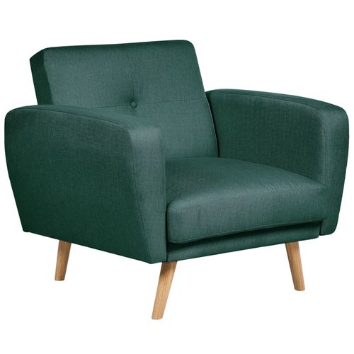Fauteuil Florli Tissu Vert Foncé