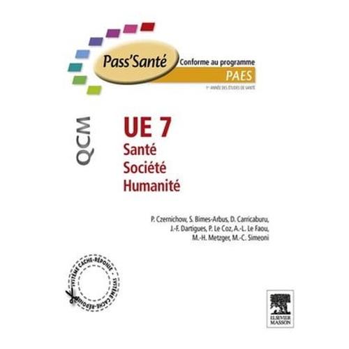 Ue 7 - Santé - Société - Humanité - Qcm