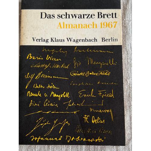 Das Schwarze Brett Almanach 1967