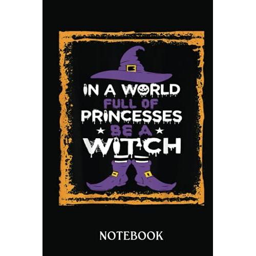 Halloween Notebook: Cute Witch Fancy Dress Halloween For Princess Girls