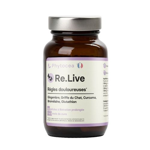 Relive: Complément Alimentaire Spécial Règles Douloureuses Et Syndrome Prémenstruel 