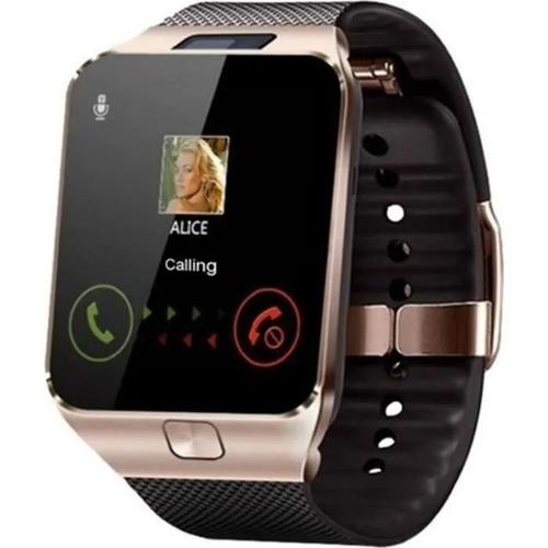 Montre Connectée Smartwatch Avec Carte Tf Bluetooth Sport Numérique Connecter Montre Appel Téléphonique Carte Sim Tf - Type Gold