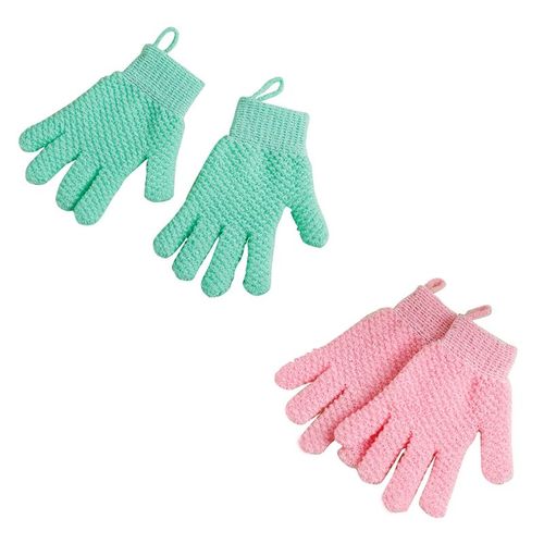 Gants De Bain Exfoliants Pour Femmes, 1 Paire, Lavage Du Corps, Élimination De La Peau Morte, Outil De Nettoyage En Profondeur, Livraison Directe 