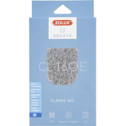Filtre Pour Pompe Classic 160, Filtre Cl 160 E Mousse Anti Nitrates X 4 Pour Aquarium