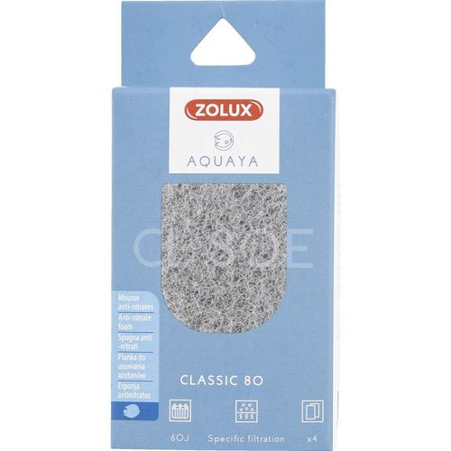 Filtre Pour Pompe Classic 80, Filtre Cl 80 E Mousse Anti Nitrates X 4 Pour Aquarium