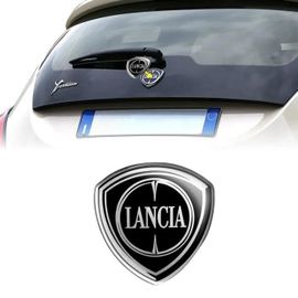 Lancia Autocollant 3d Logo Officiel Pour Ypsilon, Arrière, 71 X 73 Mm