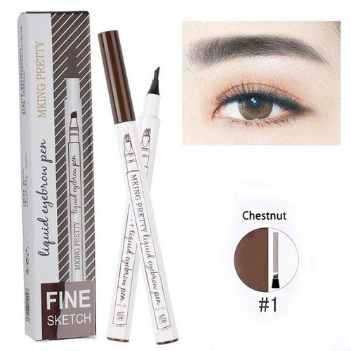 Stylo De Tatouage Pour Sourcils, 4 Fourchettes, Liquide, Étanche, Résistant Aux Taches, Crayon À Sourcils, Cosmétique, Livraison Directe 