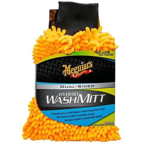 Meguiar's X210200eu Hybrid Wash Mitt, Gant De Lavage Céramique En Microfibre Double Face