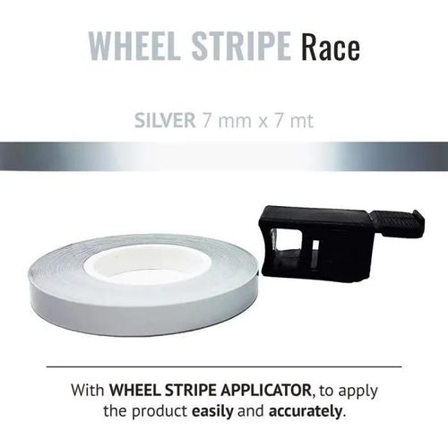 Bandes Adhésives - Non Spécifié - Jantes Moto - Argent - 7 Mm - 7 Mètres