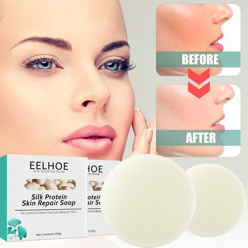 Savon Au Lait Naturel, Cadeau Parfait, Léger, Portable, Pratique, En Soie, Protéine, Élimination Des Acariens, Nettoyage Du Visage, Fait À La Main En Profondeur 