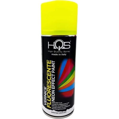 Peinture en Aérosol HQS Jaune Néon Fluo, 400 ml