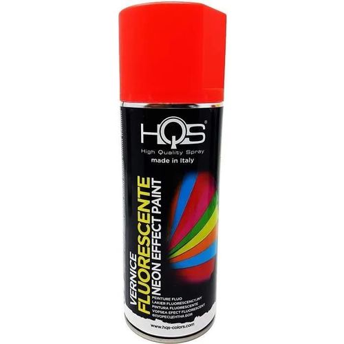 Peinture en Aérosol HQS Rouge Néon Fluo, 400 ml