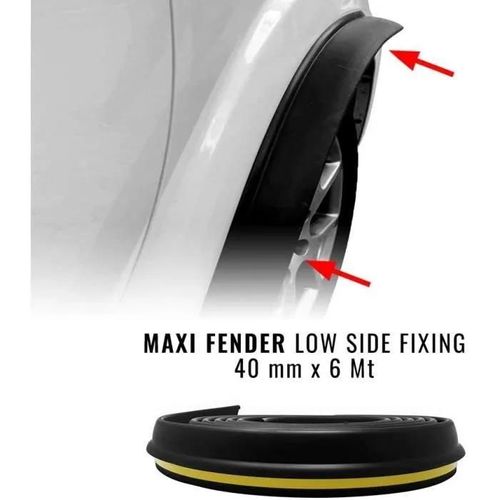 Profilés Garde-Boue Pour Jantes Voiture, Fixation Par Le Bas, Rouleau 40 Mm X 6 Mt