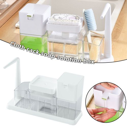 Distributeur De Détergent Liquide De Cuisine, Boîte Transparente Pour Savons En Cuisine 