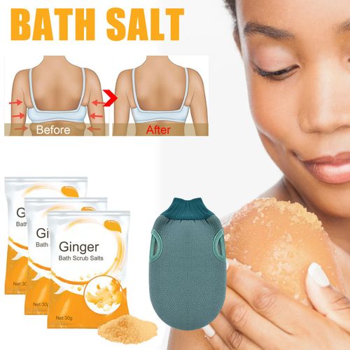 Sel De Bain Au Gingembre Lymphatique, 30g, Pour Réduire Le Gonflement, Hydratant, Peau, Drainage Lymphatique, Gommage Corporel, Cadeau Parfait Pour La Plupart 