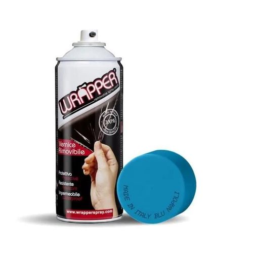Wrapper Spray Peinture Amovible en Aérosol, Couleur Bleu de Naples