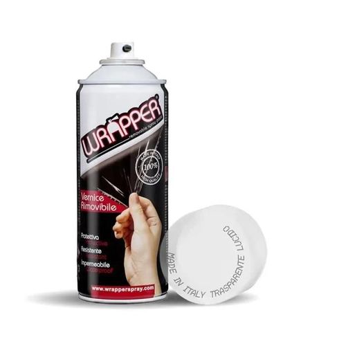 Wrapper Spray Peinture Amovible en Aérosol, Transparent Brillante