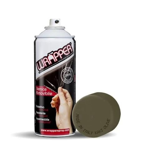 Wrapper Spray Peinture Amovible en Aérosol, Kaki Olive