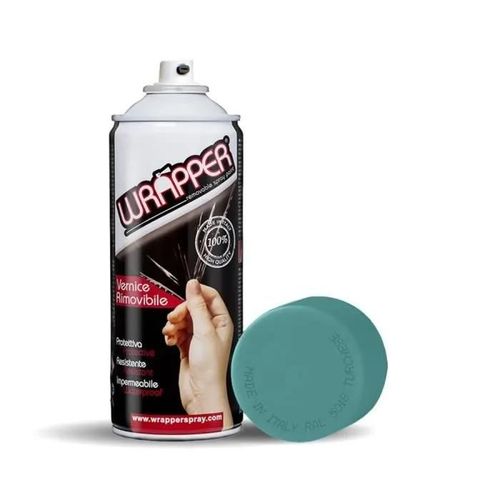 Wrapper Spray Peinture Amovible en Aérosol, Couleur RAL 5018, Turquoise