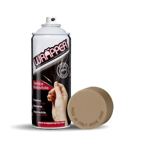 Peinture en aérosol - Wrapper - Beige Sable - Amovible - Mat - Multi-couches