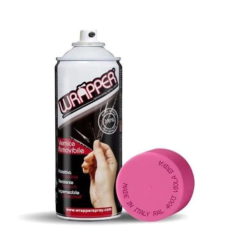 Wrapper Spray Peinture Amovible en Aérosol, Couleur RAL 4003, Violet Bruyère