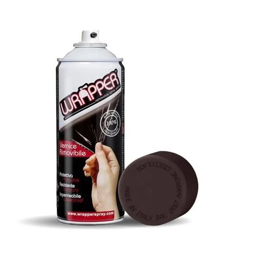 Peinture en aérosol - Wrapper - RAL 8017 - Marron Chocolat - Amovible - Mat