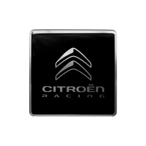 Autocollant Logo 3d Citroën Racing, Noir, 52 Mm