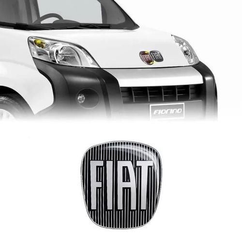 Autocollant - Fiat - Fiorino - 3d - Noir - 2 Pièces - 90 X 81 Mm