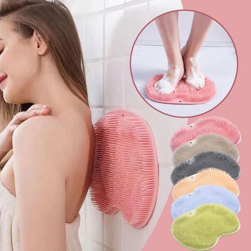 Brosse De Lavage Des Pieds, Brosse De Gommage Du Dos, Ventouse De Bain Des Pieds, Coussinet De Bain, Lavage Des Pieds, Douche, Massage, Outil Antidérapant, 1 Pièce, T0p3 