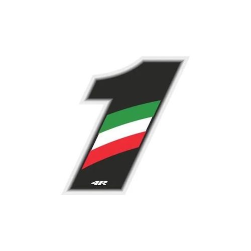 Nombre De Course 1 Grand, Drapeau Italien, 10 X 7,5 Cm