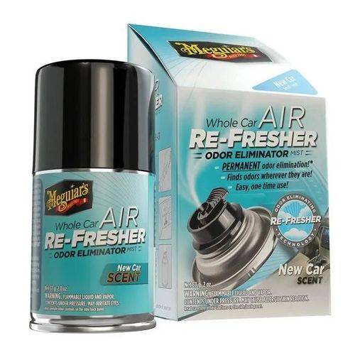 Destructeur D'odeur - Air Re-Fresher - Nouvelle Voiture - Aérosol Jetable - 59 Ml - Élimination Moléculaire