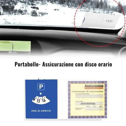 Poche Adhésive Avec Disque De Stationnement