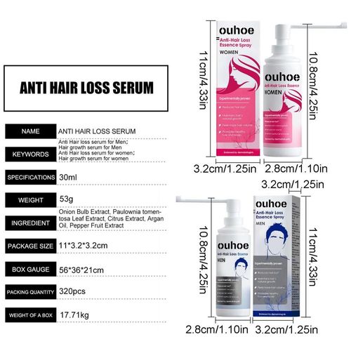 Sérum De Soin Anti-Chute De Cheveux, Essence Pour Cheveux Secs Et Abîmés, Produits Naturels Pour La Croissance Des Cheveux, 30ml 