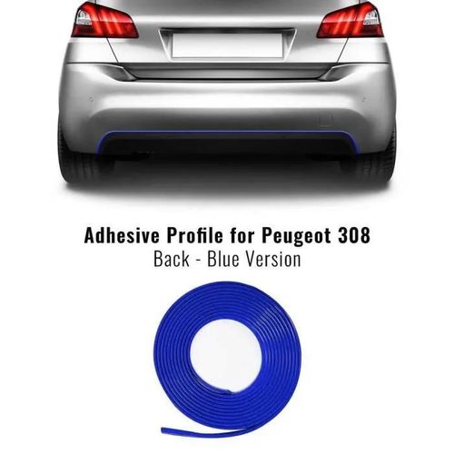 Profil Adhésif Postérieur Pour Peugeot 308 Voiture, Bleu