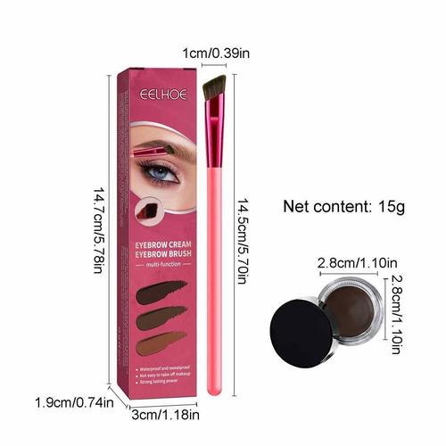 Eyeblogug-Ensemble De Pinceaux De Maquillage Pour Les Yeux Naturels, Ensemble De Pinceaux Multifonctions, Fard À Barrage Carré, Eye-Liner Incliné, Pommade Et Sourcils Sauvages 