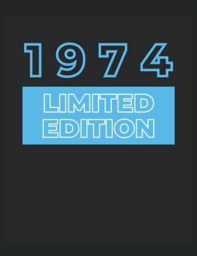 1974 - Edition Limitée, Agenda Du 48ème Anniversaire: Papier Quadrillé, Carnet De Notes 8,5 X 11 Pouces, 21,59 X 27,94 Cm, 108 Pages Blanches, Couverture Souple Et Mate