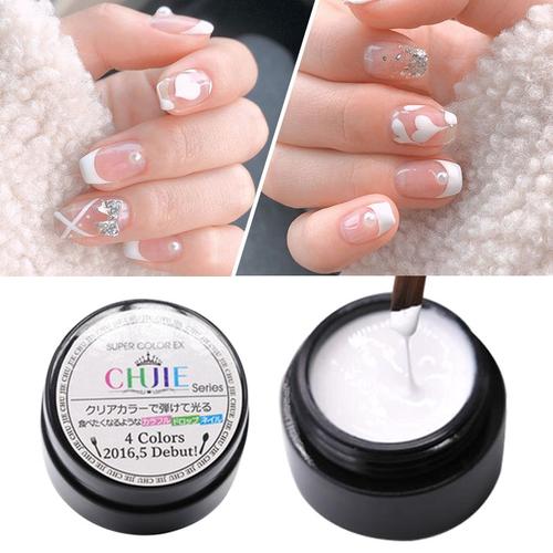 Vernis À Ongles Blanc, Outils Pour Manucure À Faire Soi-Même, Semi-Permanent, Gel Uv, Longue Durée, Séchage Rapide 