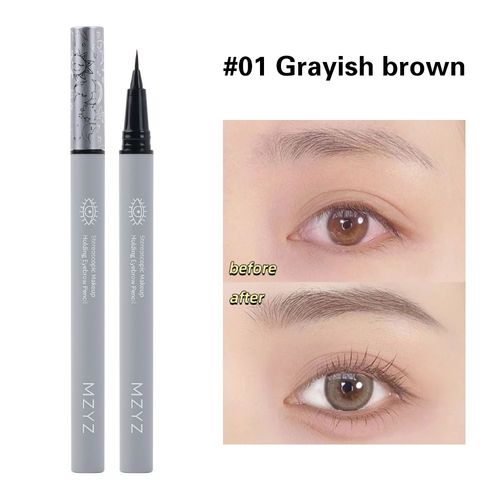 Crayon À Sourcils Ultra-Fin, Liquide, Imperméable, Durable, Sans Floraison, Eyeliner Couché, Ver À Soie, Résistant À La Sueur, Stylo De Maquillage 