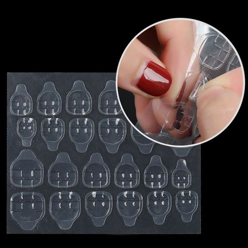 Bande Adhésive Double Face Pour Faux Ongles, 120 Pièces/5 Feuilles, Autocollants Pour Manucure En Acrylique 
