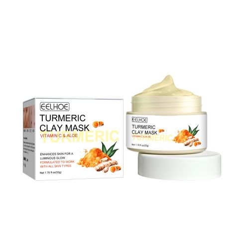 Masque En Argile À Base De Turmeri, Crème Pour Le Visage, Dissolvant De Taches Foncées D'acné, Lotion Éclaircissante Pour La Peau, Crème À La Vitamine E, Tslm1 