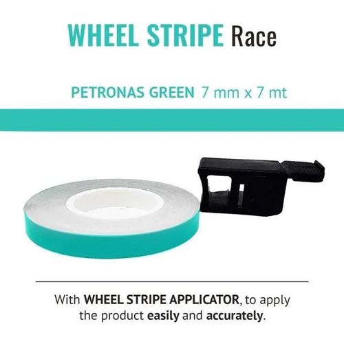 Bandes Adhésives - Petronas - Jantes Moto - Vert - 7 Mm - 7 Mètres - Applicateur Inclus