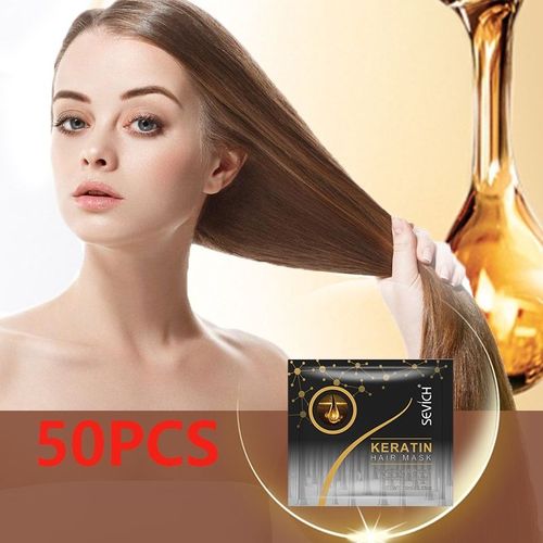 Masque En Protéines Pour Cheveux Secs Et Abîmés, 50 Pièces, Soins Pour Cheveux Secs Et Abîmés, Hydratant, Nourrissant, Éclat Lisse 