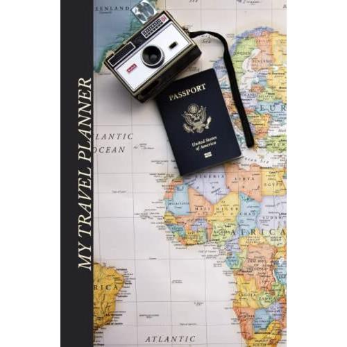 Cote Vintage Travel Planner And Trip Organizer With Checklist World Map - Small 5,5 X 8,5 In With 170 Pages And Creative Interior: Travel Adventure ... Travel Planner"- Great And Fun Travel Gift