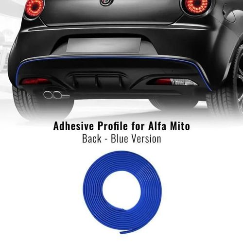 Profil Adhésif Postérieur Pour Alfa Romeo Mito Voiture, Bleu