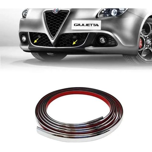 Profil Adhésif - Alfa Romeo - Giulietta - Chromé - 2 Serviettes Easy Cleaner Pro - Voiture