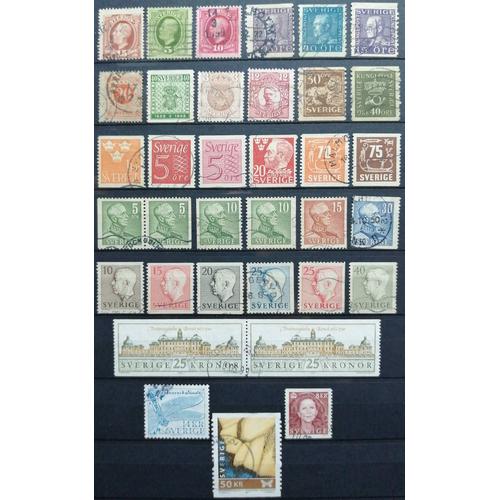 Scandinavie Lot De 80 Timbres