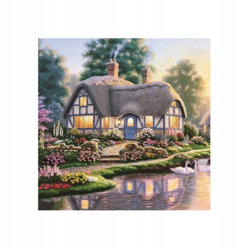 Kits De Peinture De Broderie De Diamant De Petite Maison 5d