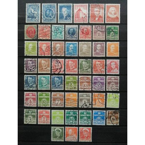 Danemark Lot De 50 Timbres